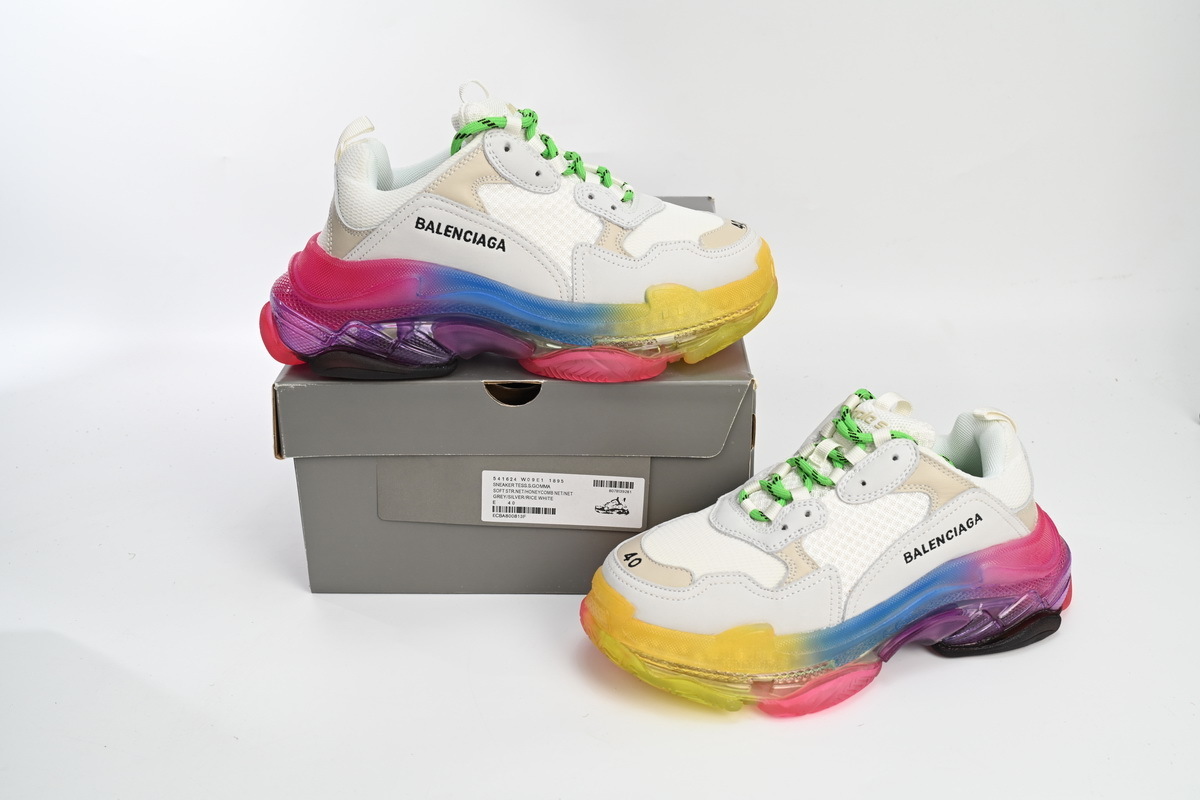 Balenciaga Triple S Rainbow 544351 W09E1 1895