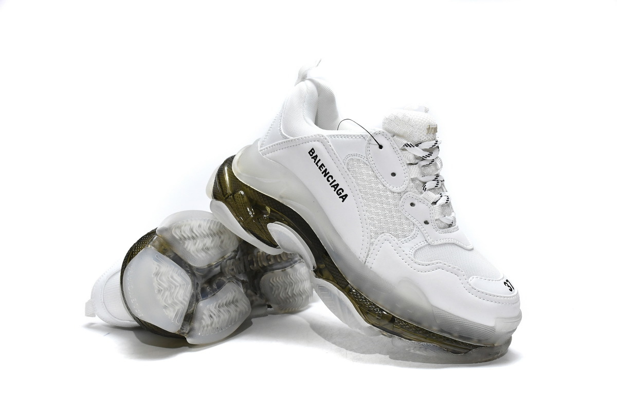 Balenciaga Triple S White Carbon Ash 544351 W0901 9001