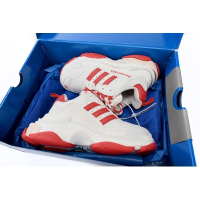 CA0LJ AD adidas x Balenciaga Triple S White Red Bar 02