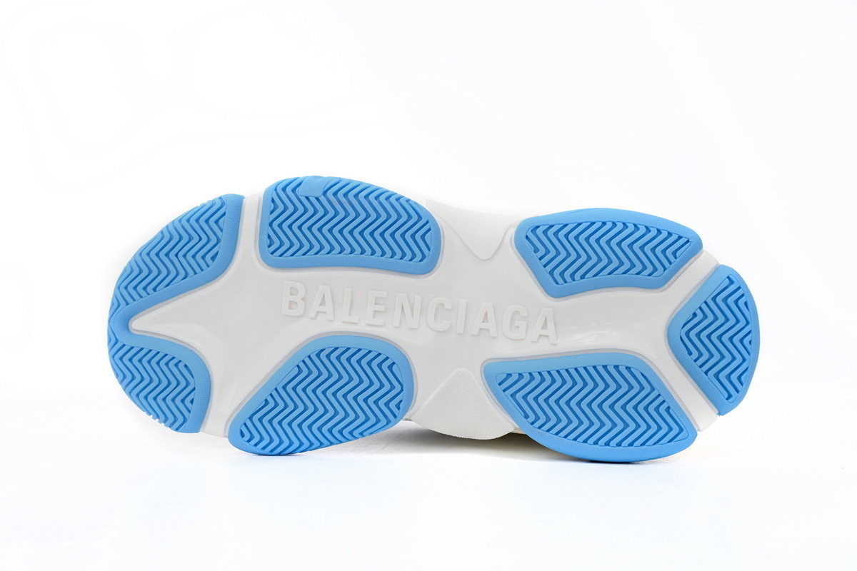 Adidas x Balenciaga Triple S White And Blue 712764 W2ZB3 9040