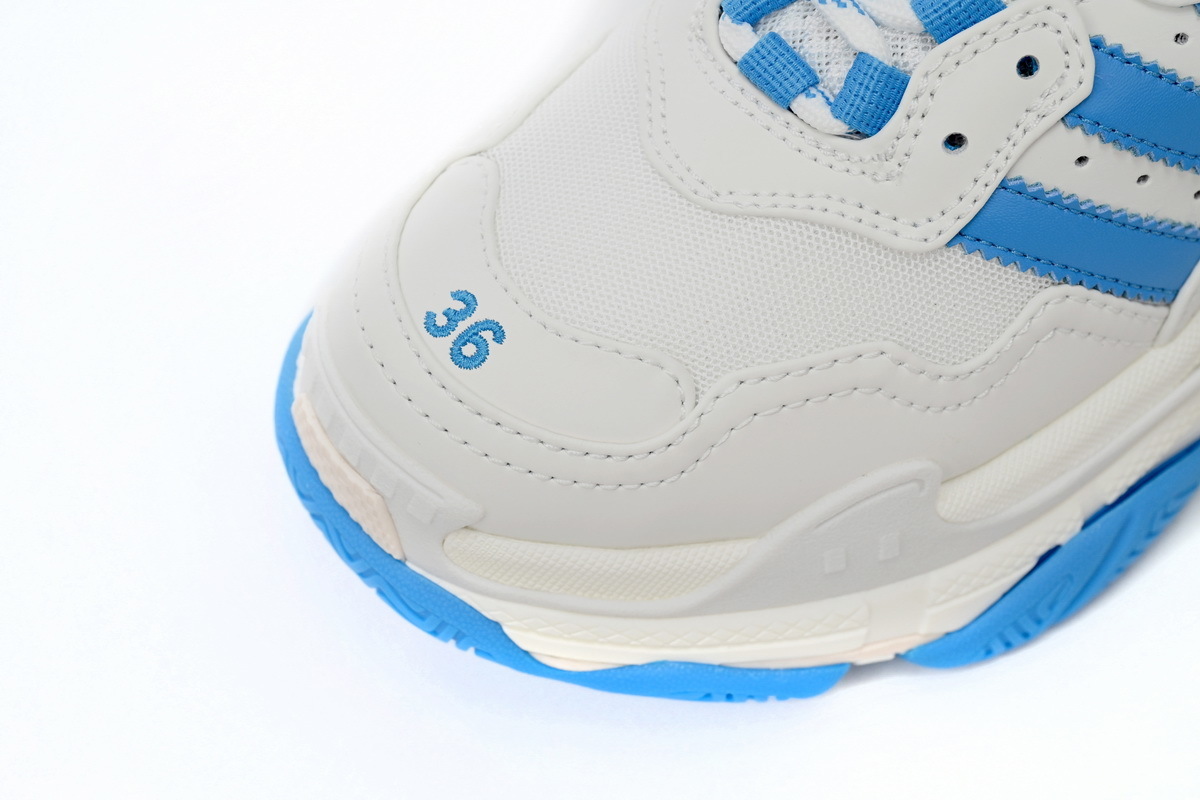 Adidas x Balenciaga Triple S White And Blue 712764 W2ZB3 9040