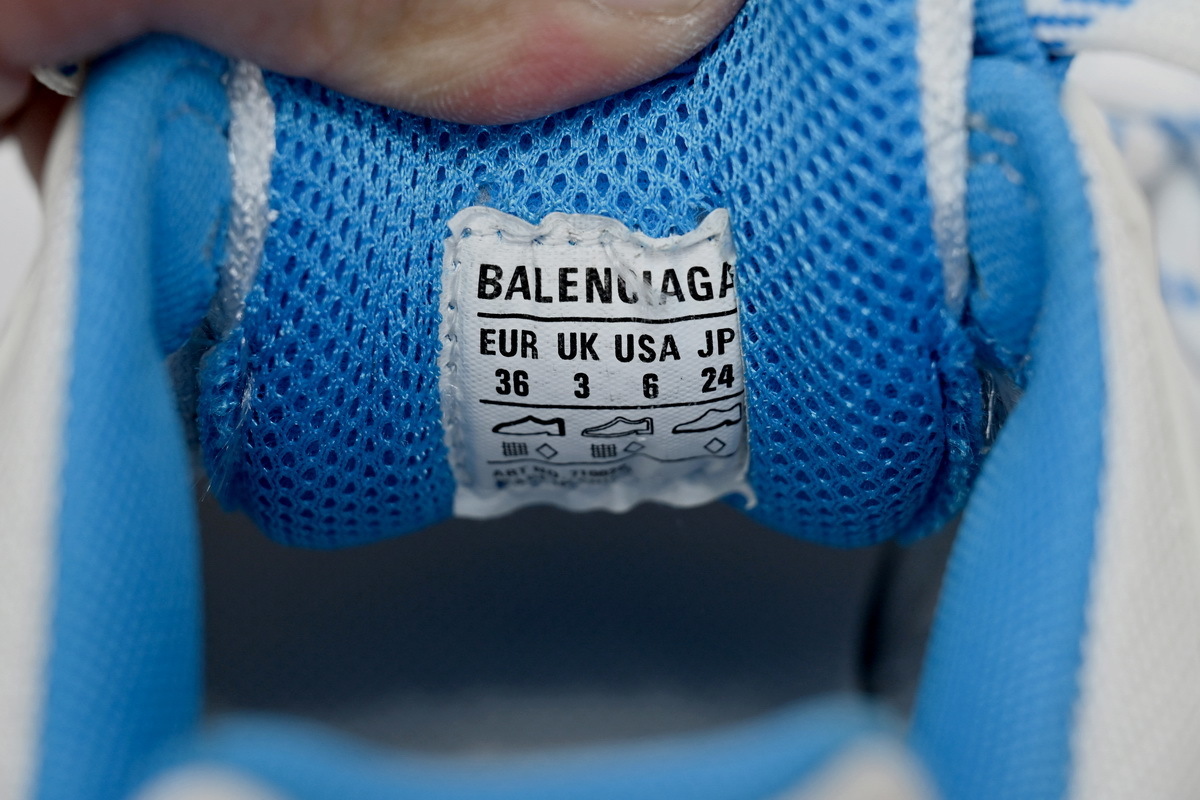 Adidas x Balenciaga Triple S White And Blue 712764 W2ZB3 9040