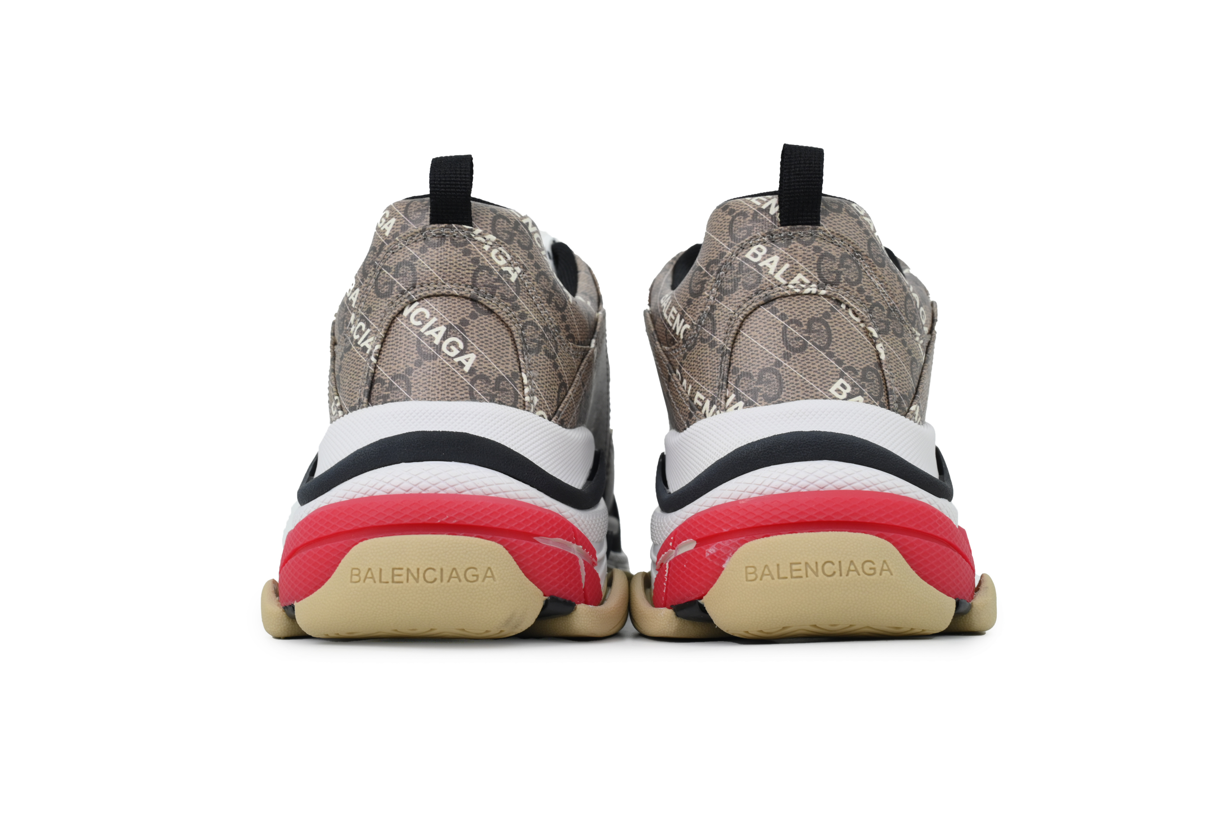 CA0LJ Gucci x Balenciaga Triple S Black Red