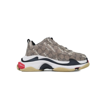 Gucci x Balenciaga Triple S Black Red 02