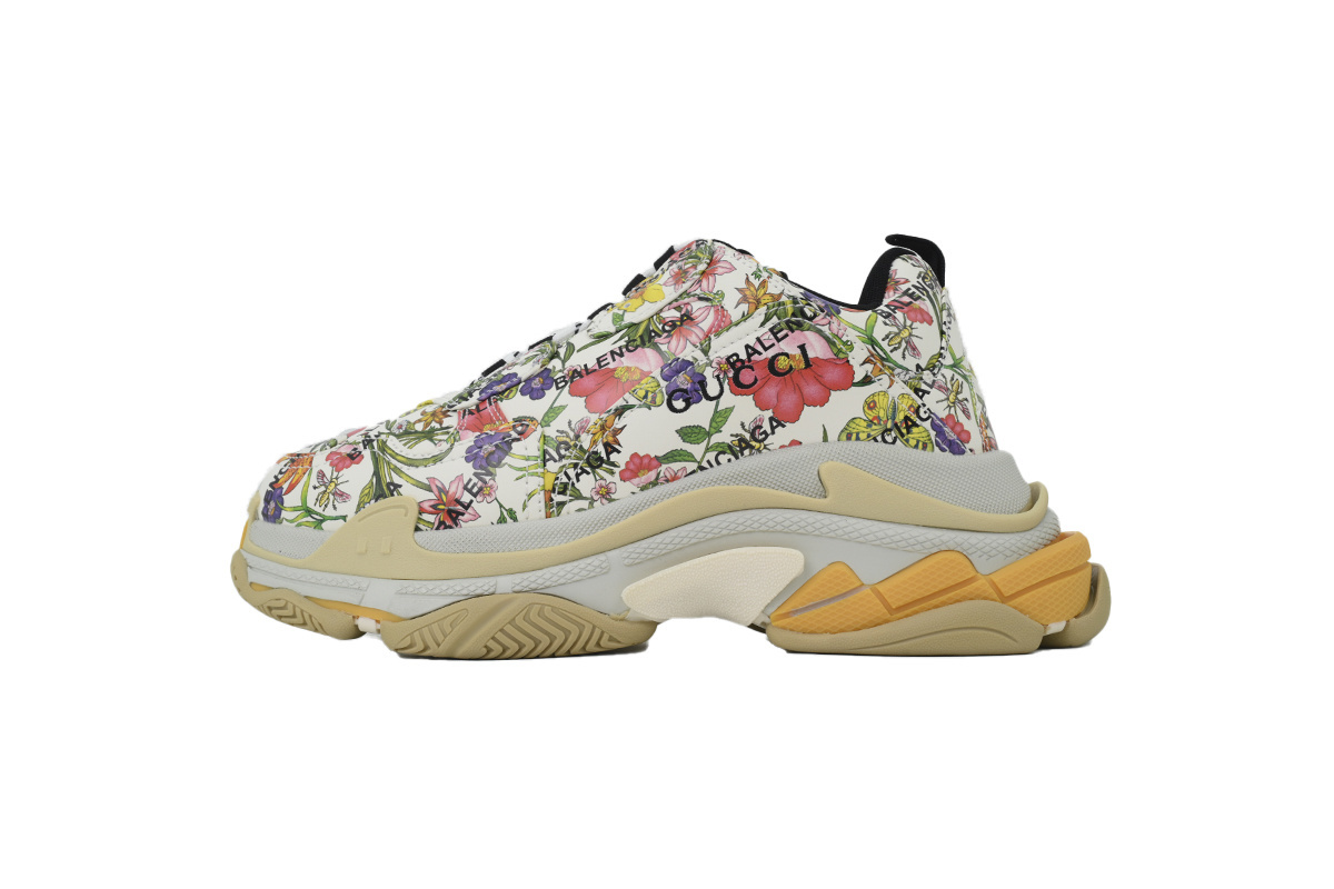 CA0LJ Gucci x Balenciaga Triple S Flowers And Plants