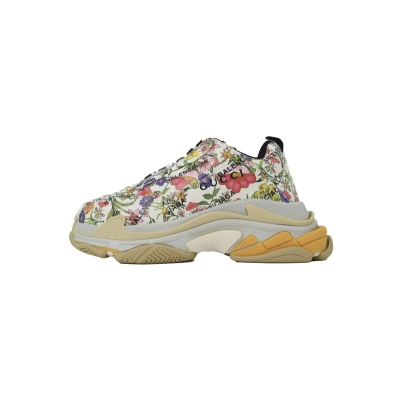 CA0LJ Gucci x Balenciaga Triple S Flowers And Plants 01