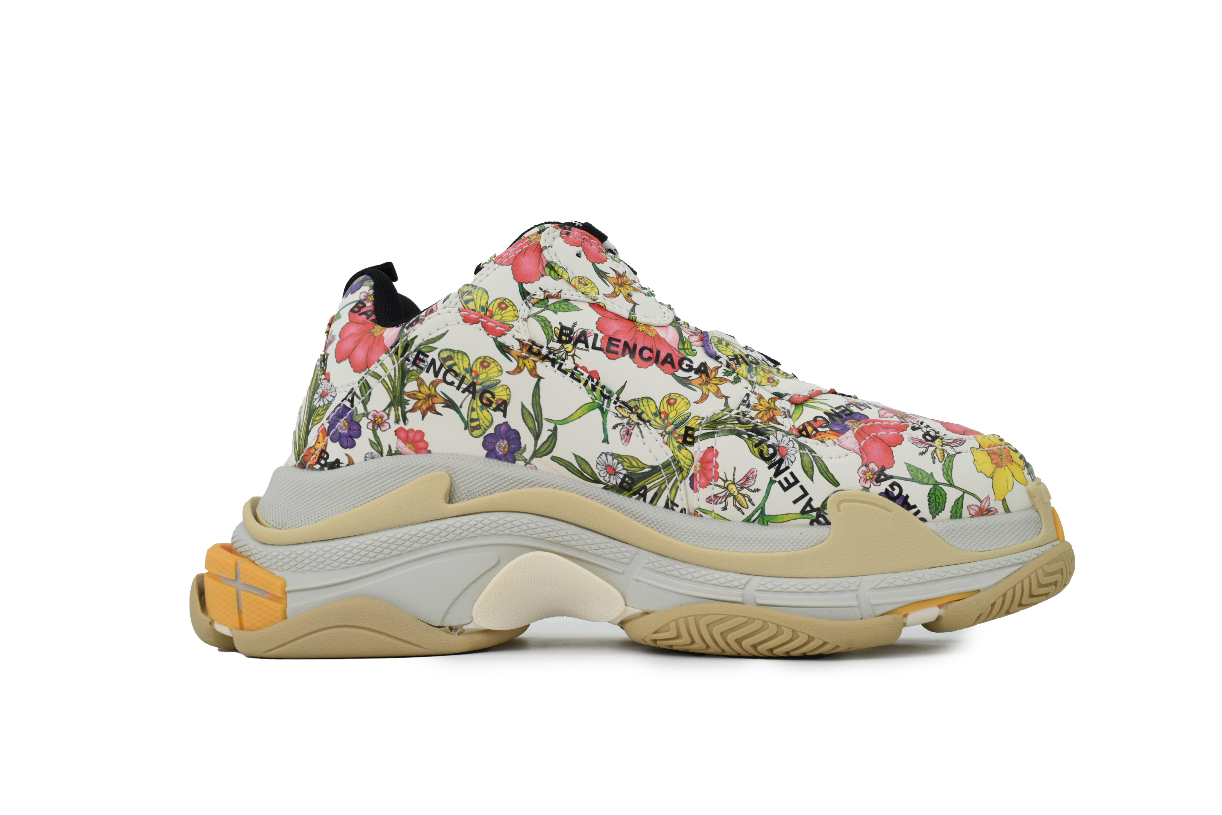 CA0LJ Gucci x Balenciaga Triple S Flowers And Plants