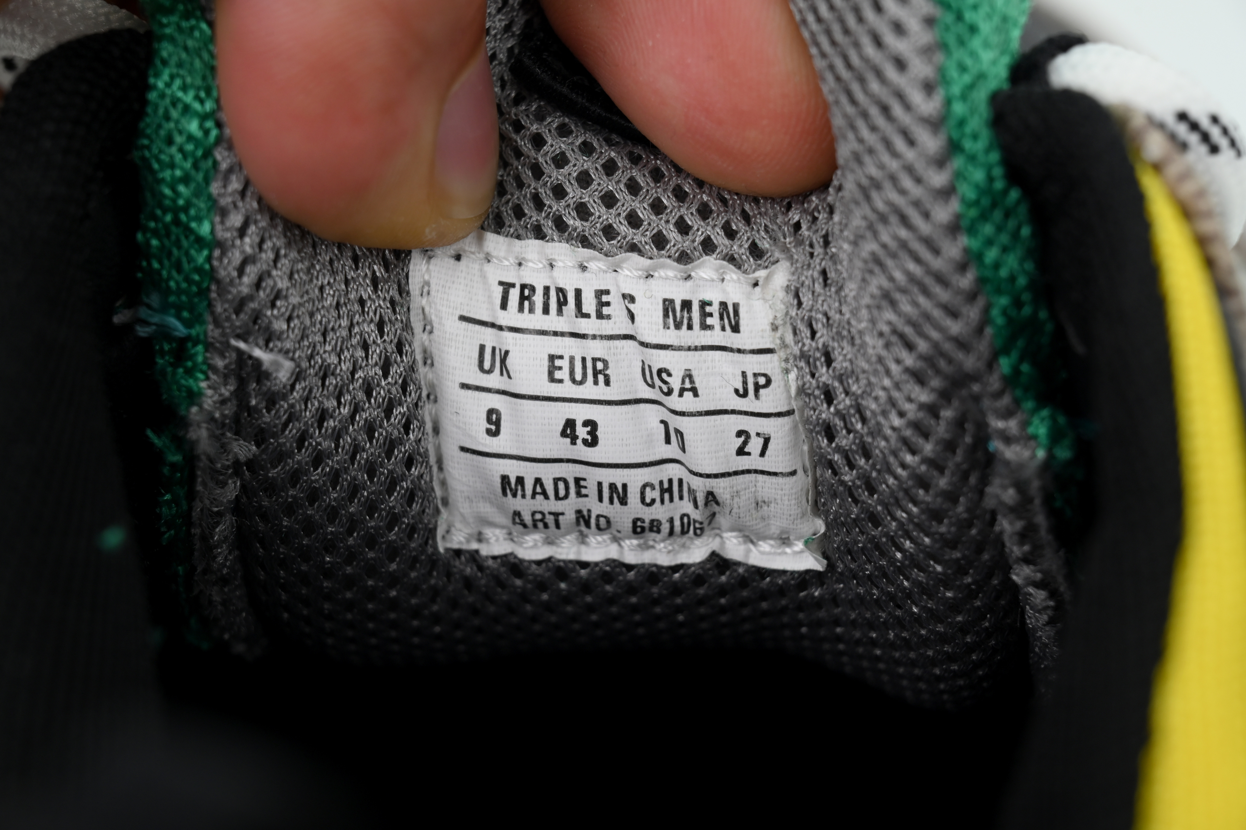 CA0LJ Gucci x Balenciaga Triple S Grey Green