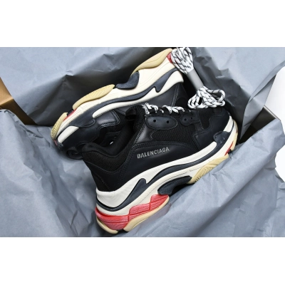 CA0LJ W0901 1000 Balenciaga Triple S Black Red 02