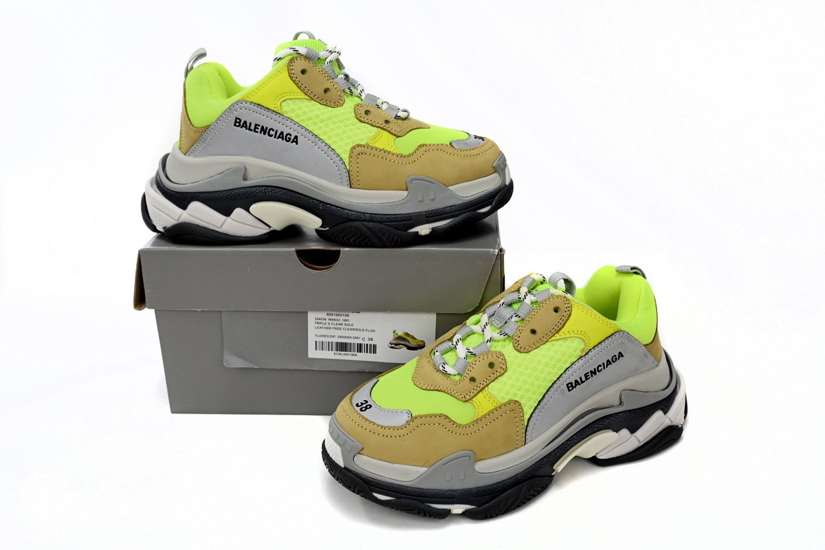 CA0LJ W0903 1801 Balenciaga Triple Fluorescent Yellow