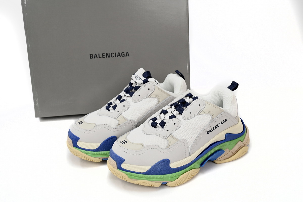 CA0LJ W09E1 1900 Balenciaga Triple White Blue Green