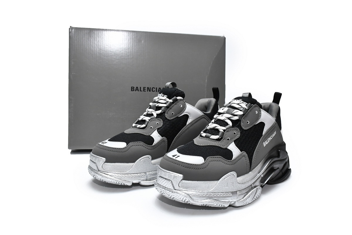 CA0LJ W2FA1 9108 Balenciaga Triple S Graded Grey