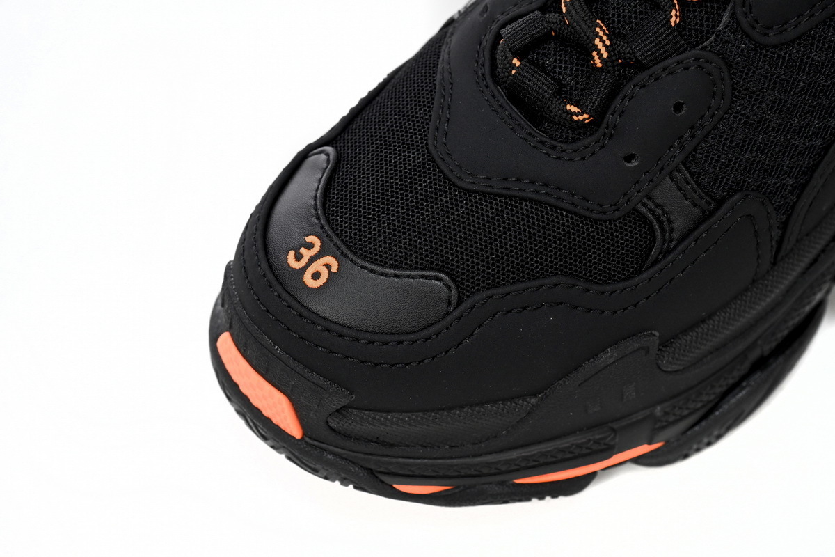 CA0LJ W2FA1 9188 Balenciaga Triple Black Orange