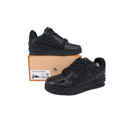 Louis Vuitton Black Lychee Patent Leather 02