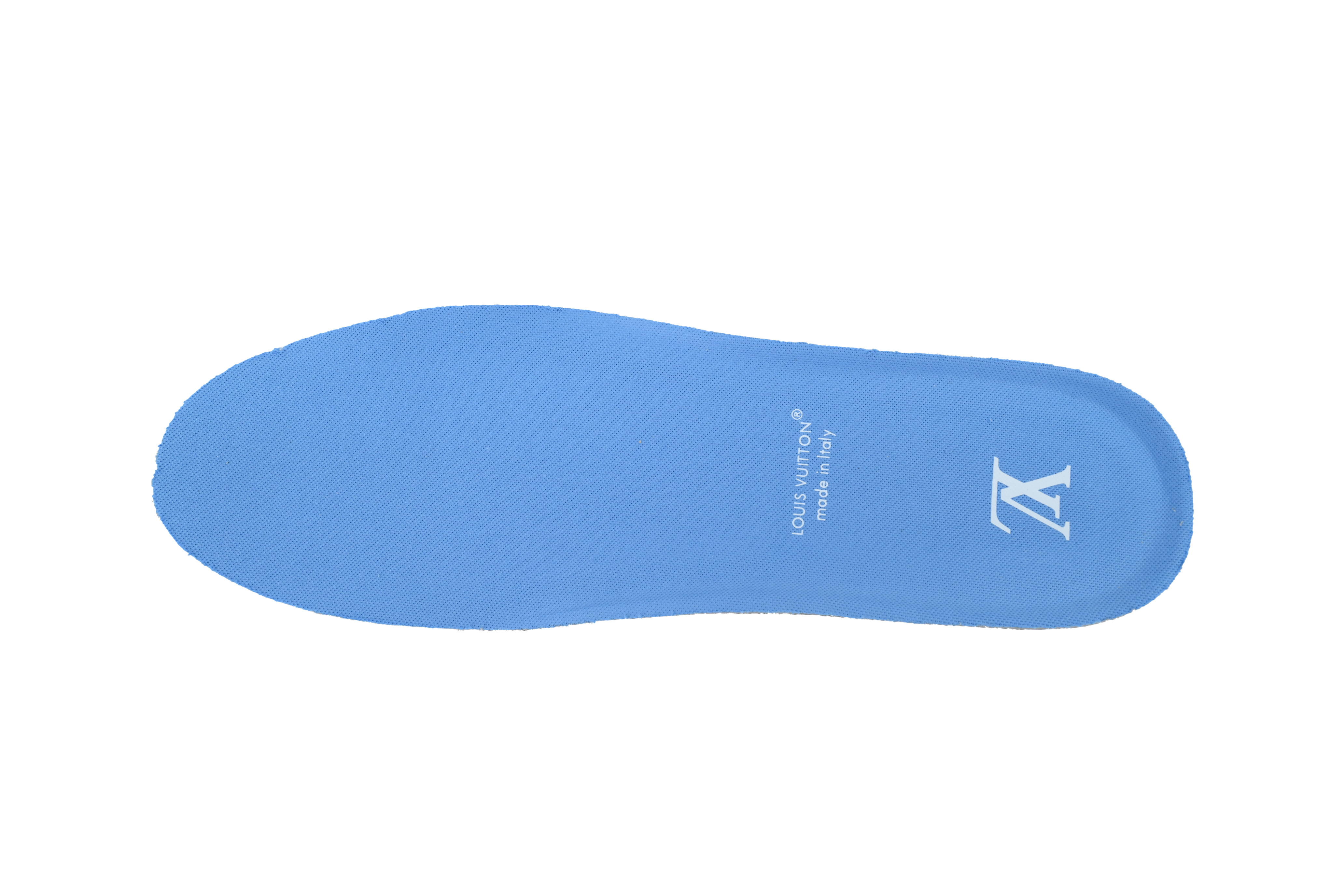 Louis Vuitton Trainer Blue Lychee Patent Leather