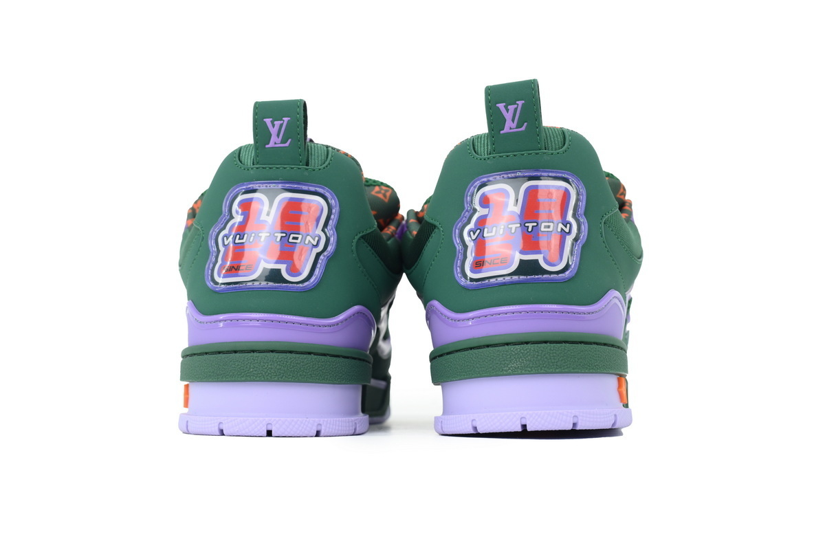 LOUIS VUITTON Green Purple