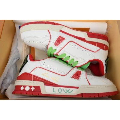 LOUIS VUITTON Trainer Red Green 02