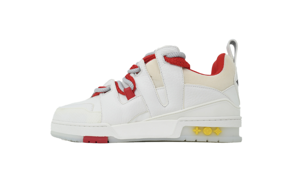LOUIS VUITTON White And Red Flowers
