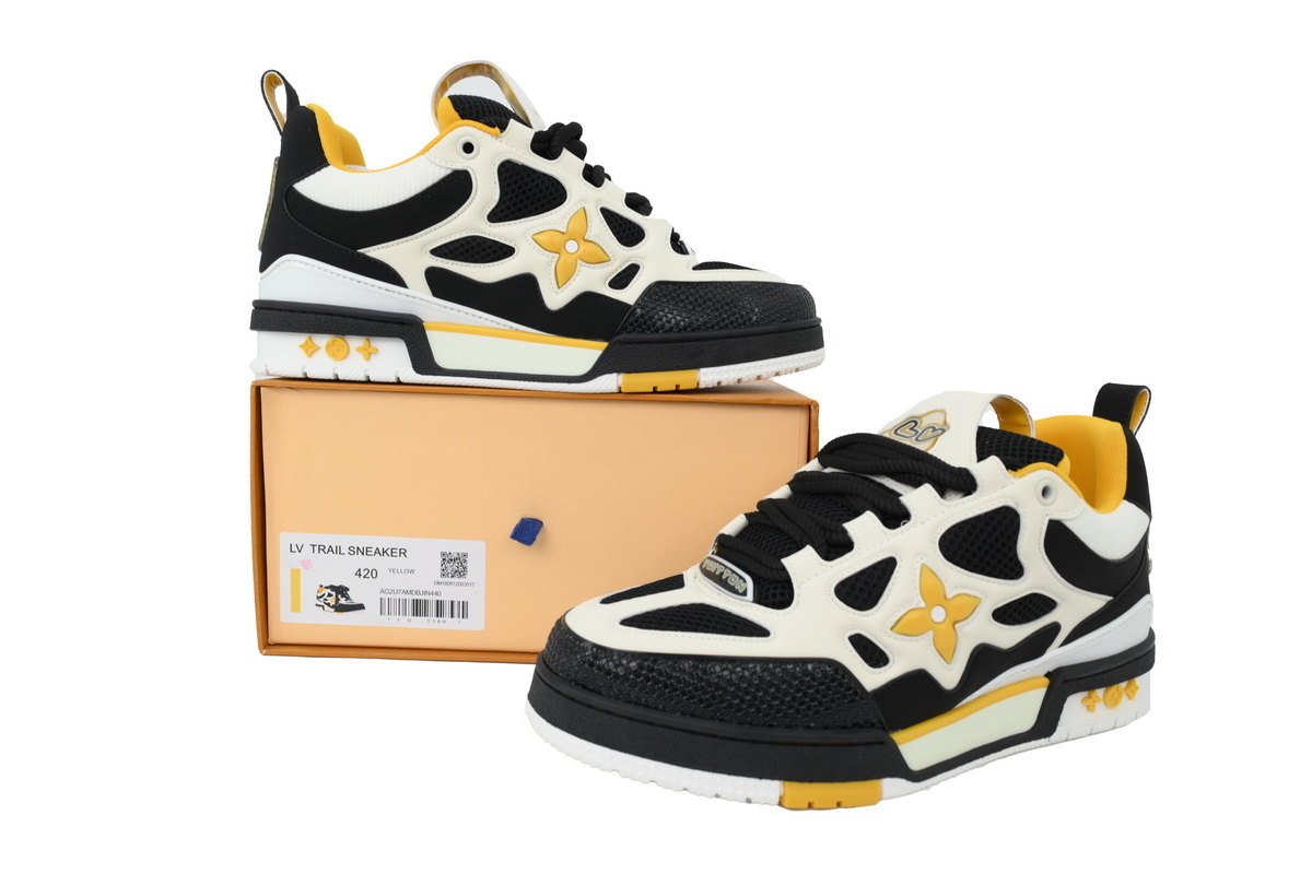 LOUIS VUITTON White Black Yellow