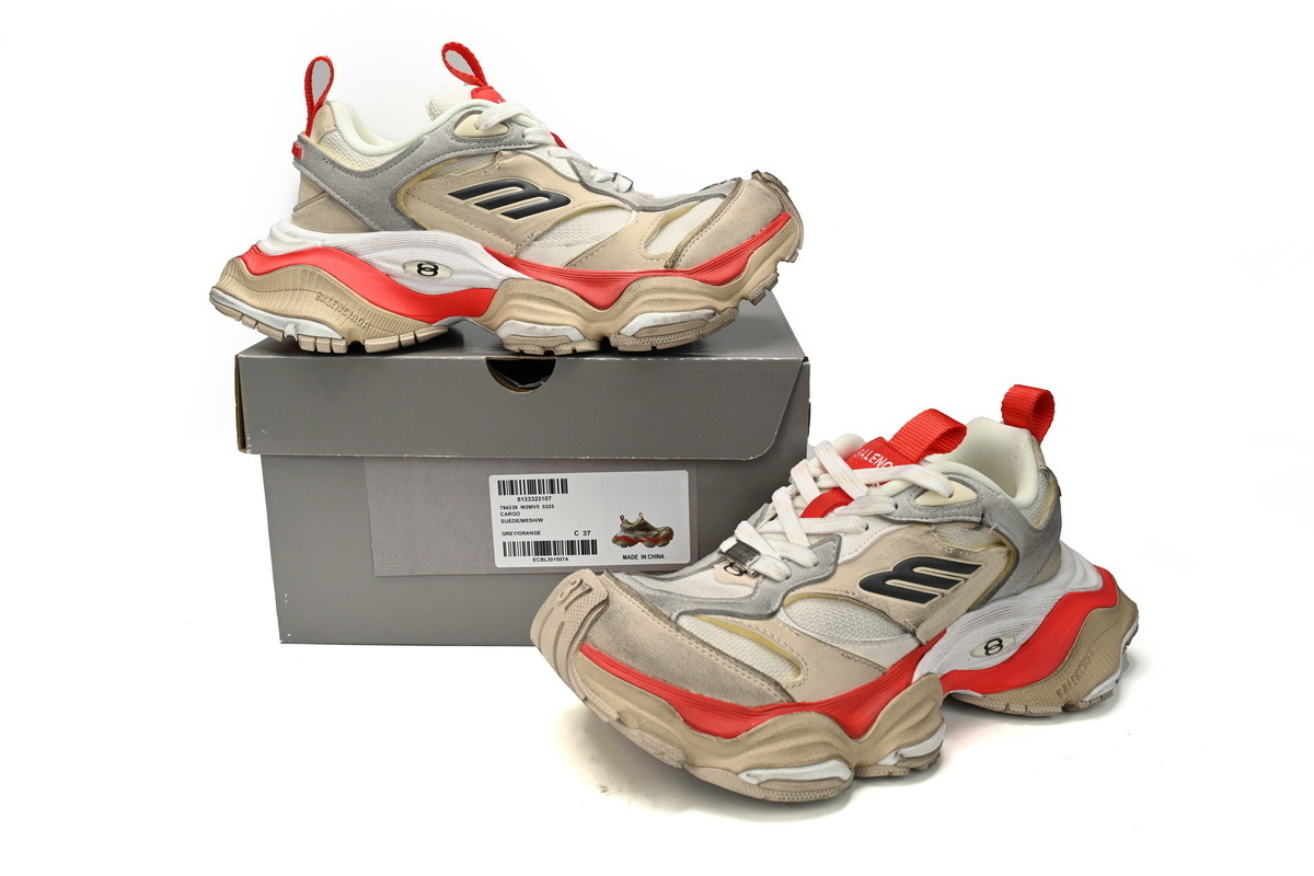Balenciaga CARGO Beige Red 784339-W2MV5-0325