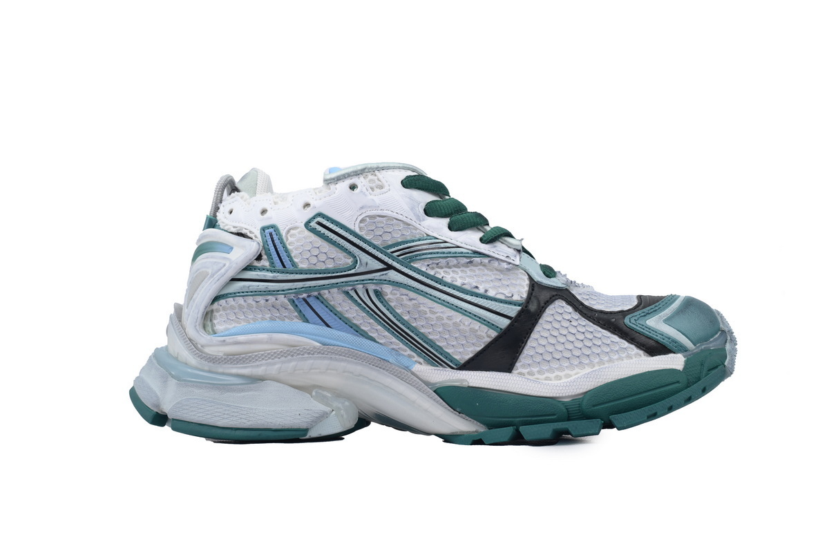 Balenciaga Runner White Green Blue 772774 W3RMU 0623