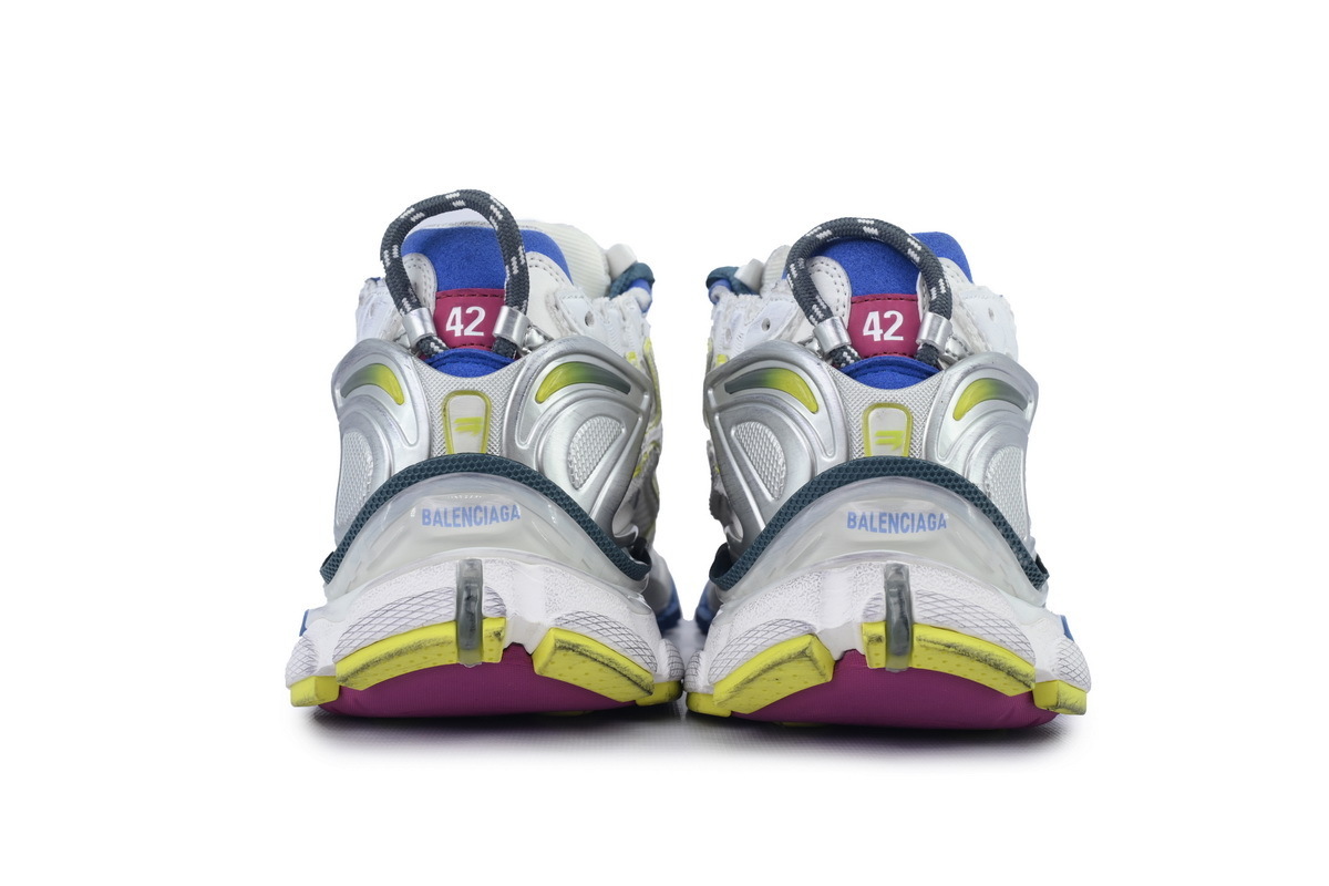 Balenciaga Runner White Purple Blue 772767 W3RMU 9547