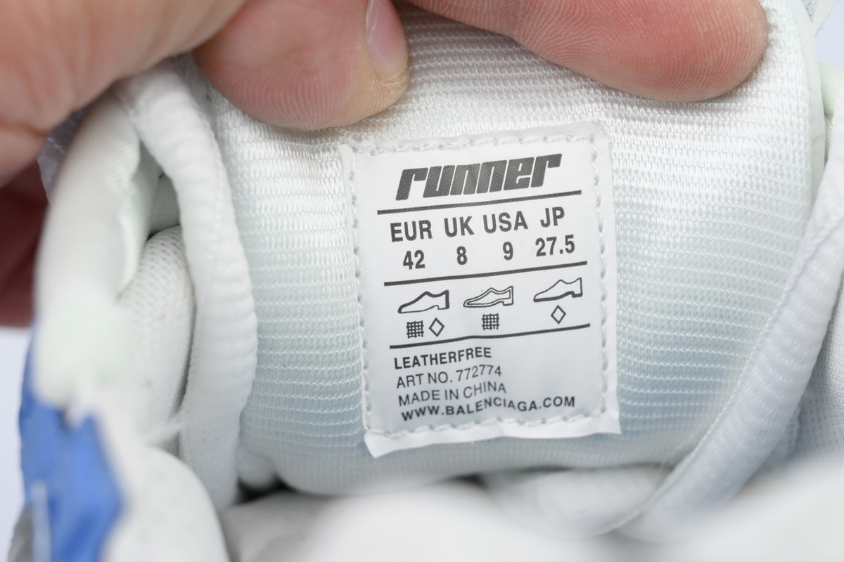 Balenciaga Runner Worn-Out - Blue Grey 772774 W3RNY 4912