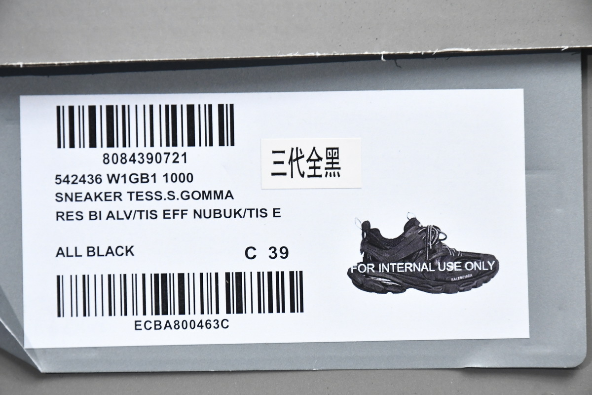 Balenciaga Track Black 542436 W1GB1 1000