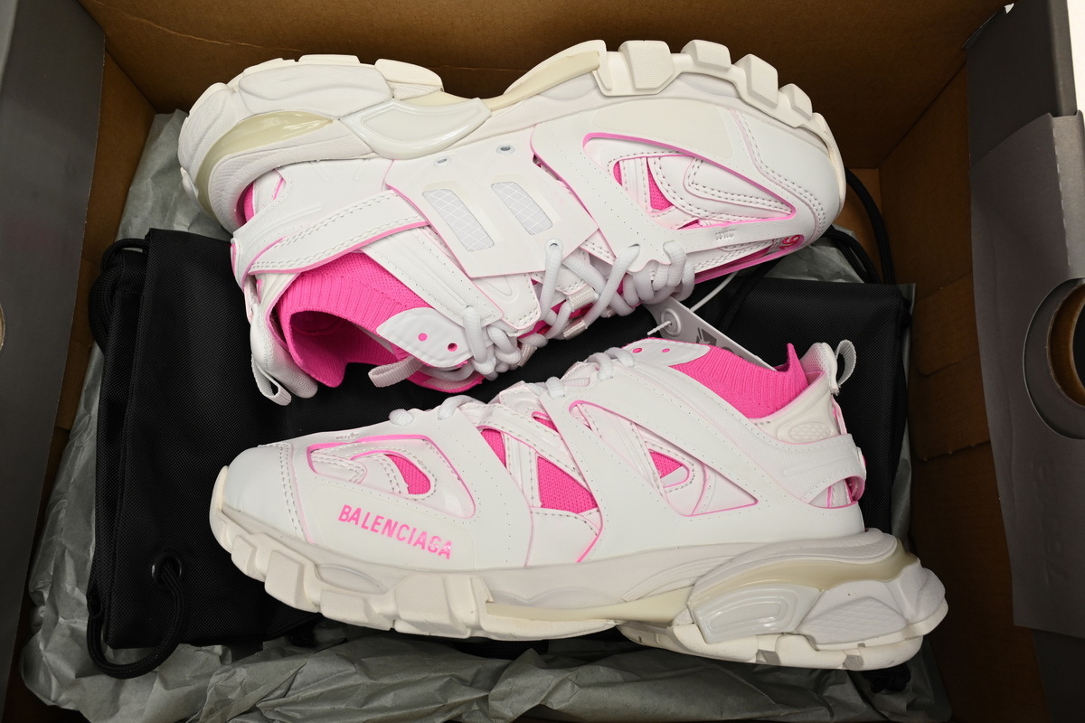 Balenciaga Tess S.Black Rice Pink White 736328 W3SKC 9055