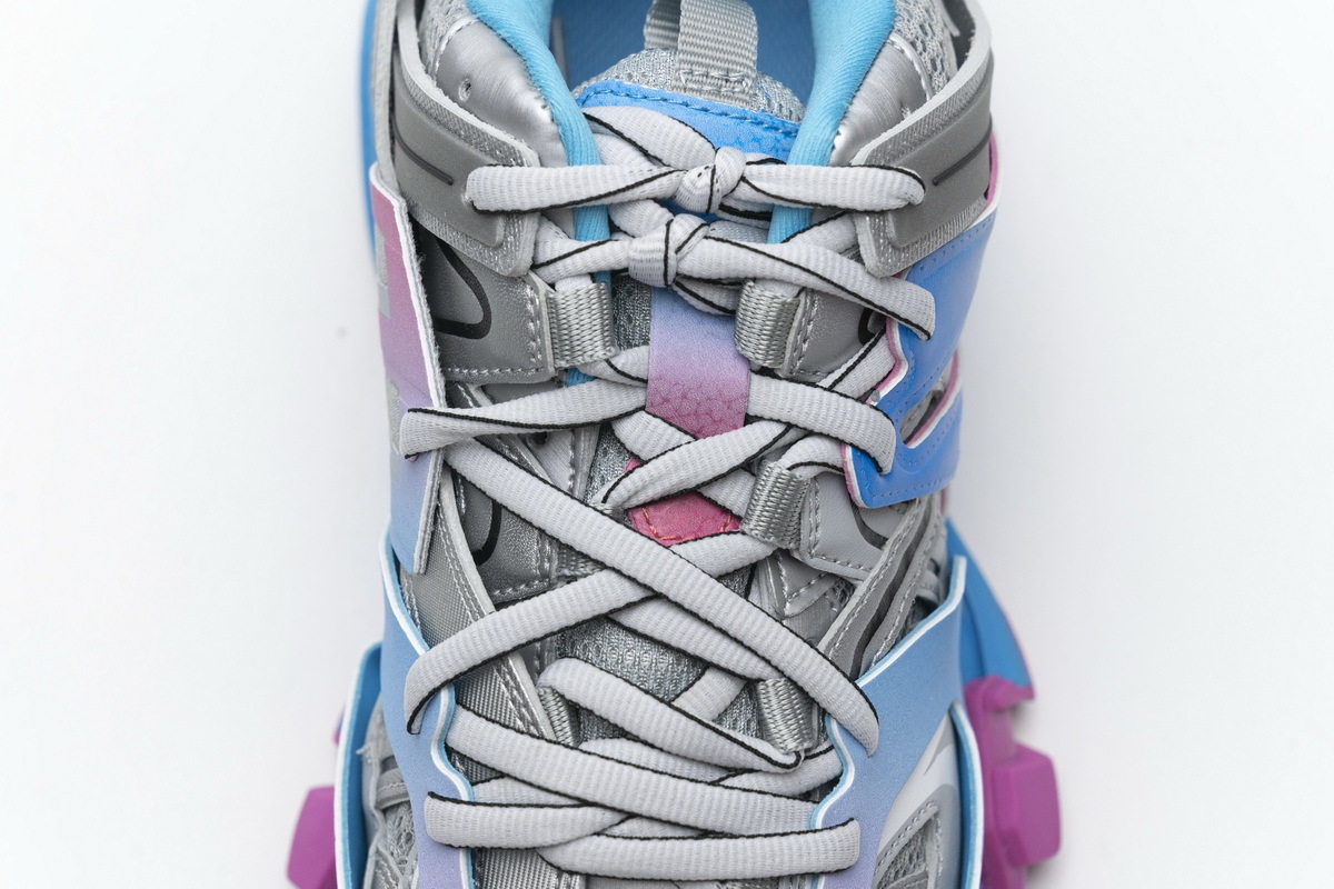 Balenciaga Tess S.Blue Pink Silver 542436 W1GC1 4051