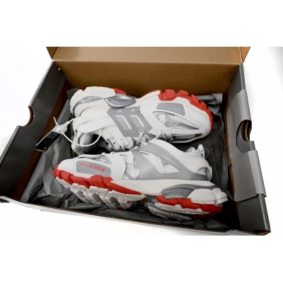Balenciaga Tess S.White Grey Red 542436 W3DB2 7663 02