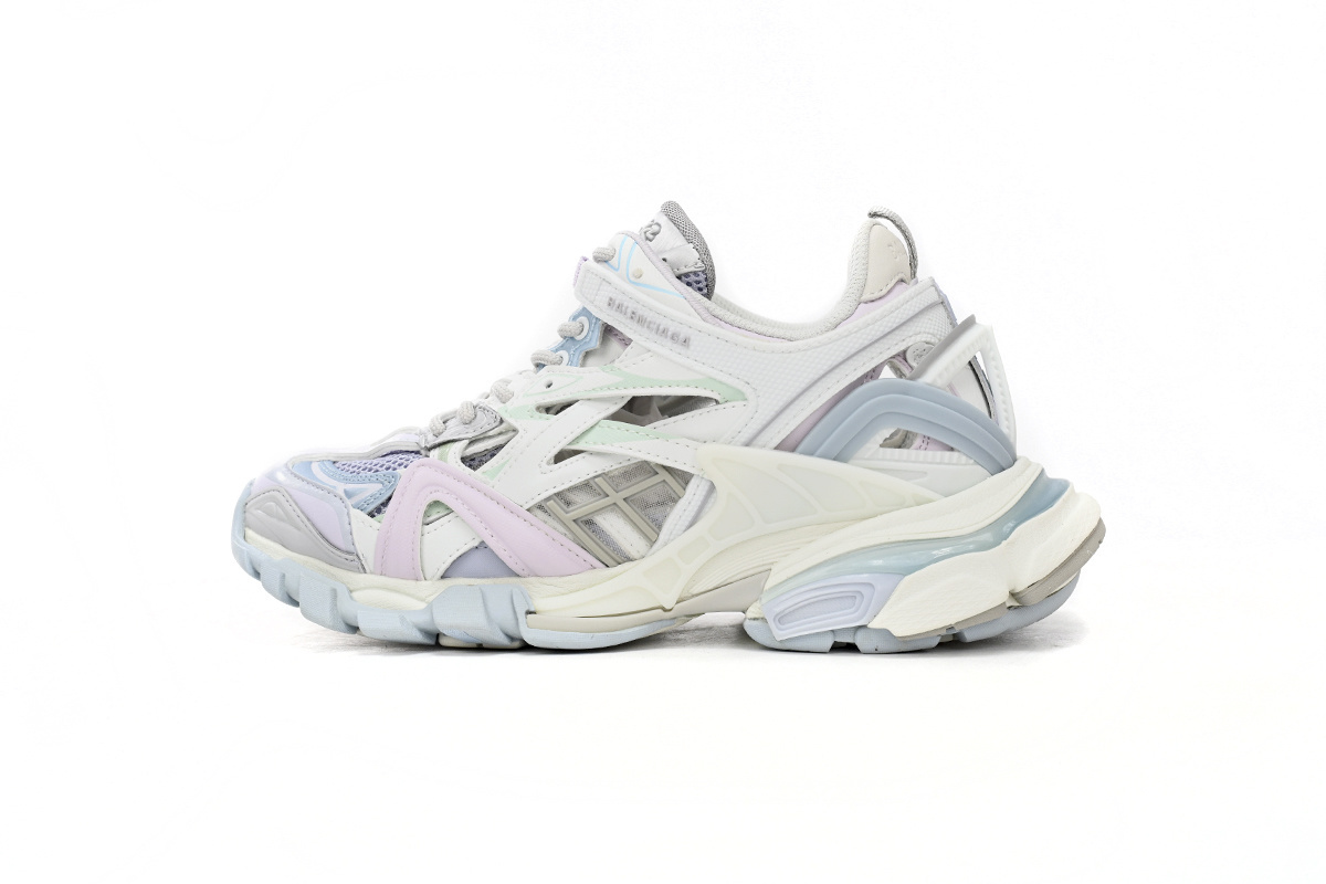 Balenciaga Track 2 Sneaker Military Black Pale White Purple 568615 W2GN3 9045