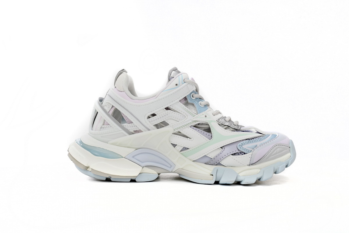 Balenciaga Track 2 Sneaker Military Black Pale White Purple 568615 W2GN3 9045