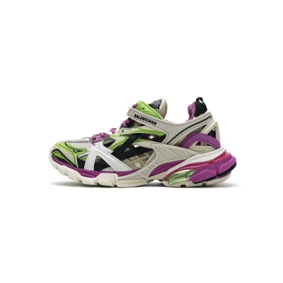 Balenciaga Track 2 Sneaker White Green Pink 568615 W2GN3 9199 01