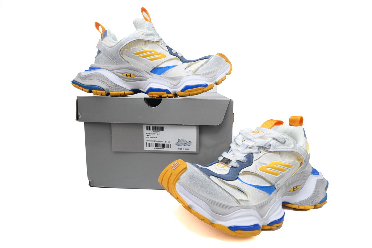 Balenciaga White Blue Yellow 785754 W2MV1 9174