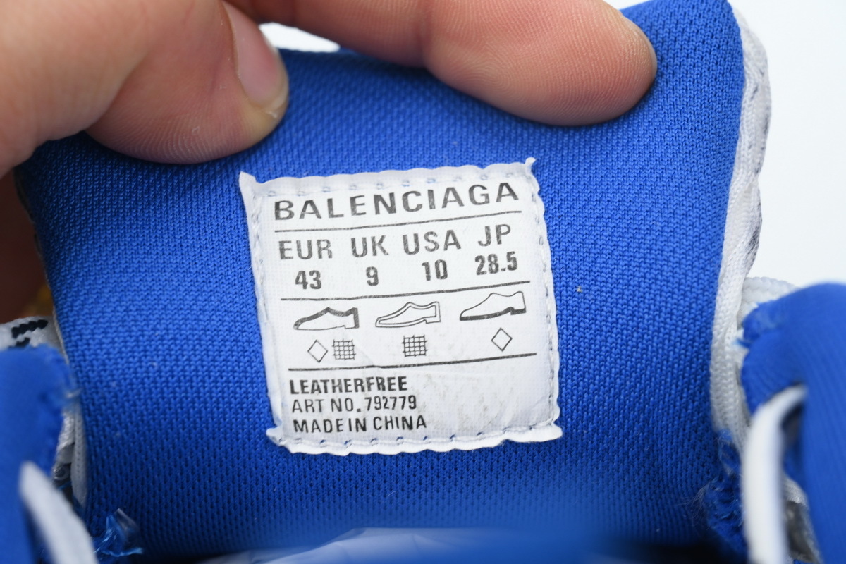 Balenciaga 10XL White Silver Blue 784342 W2MV2 6326