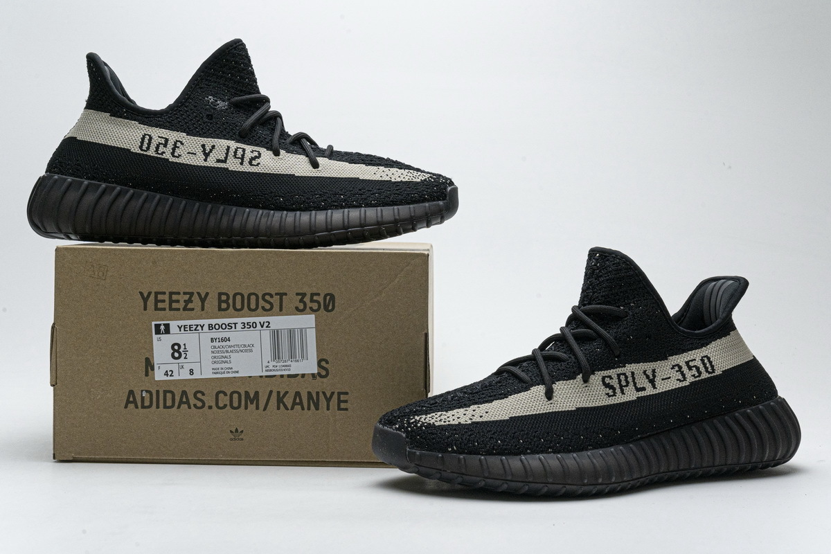 Adidas Yeezy Boost 350 V2 Core Black/White Real Boost BY1604