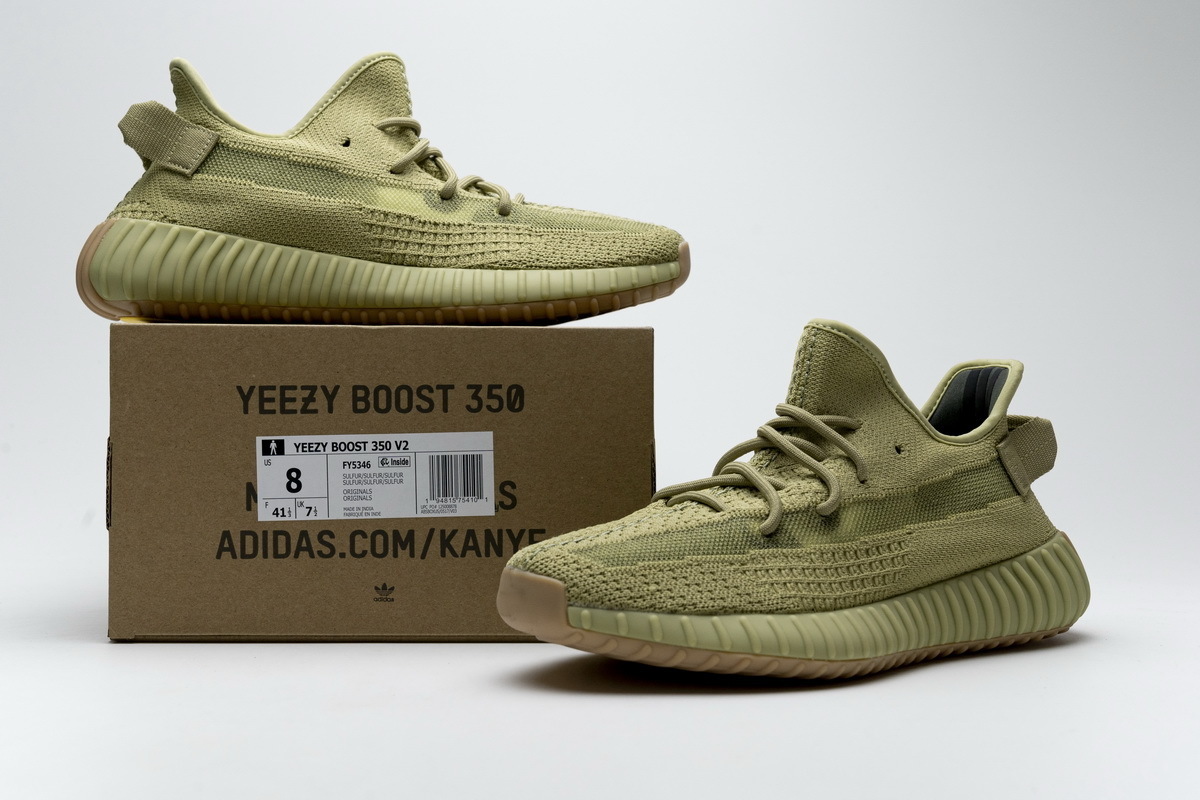 adidas Yeezy Boost 350 V2"Sulfur" Real Boost FY5346