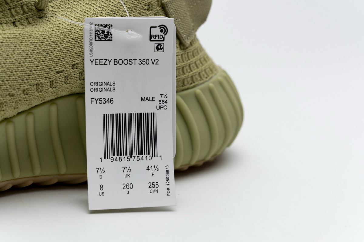 adidas Yeezy Boost 350 V2"Sulfur" Real Boost FY5346