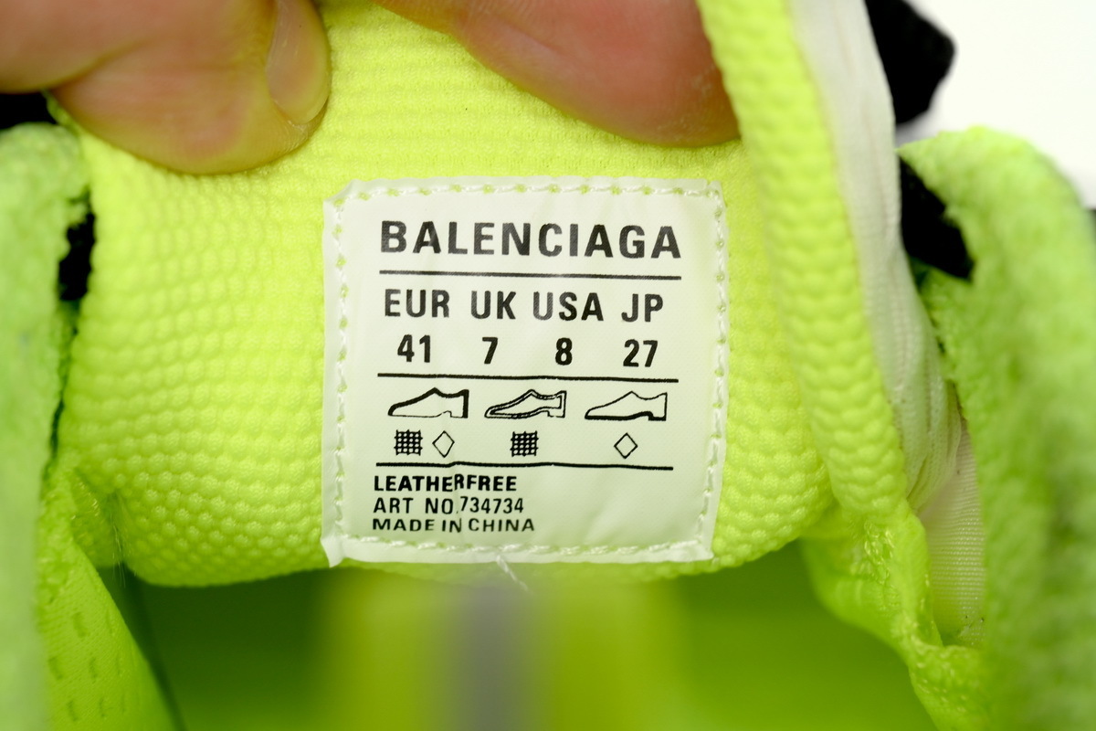 Balenciaga 3XL Black And White Yellow 734734 W3XL6 9031