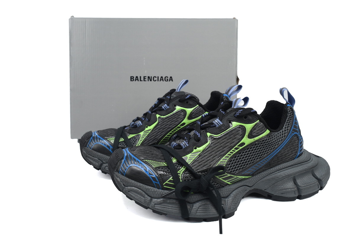 Balenciaga Black Blue Green 734734 W3XL5 1143