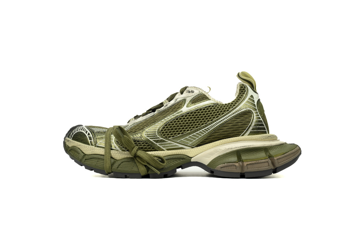 Balenciaga Black Military Green 734734 W3XL6 7019