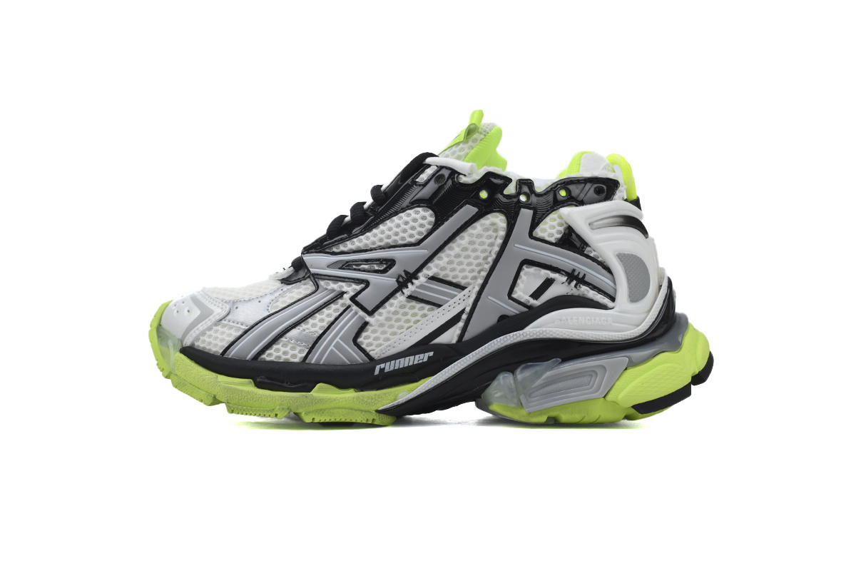 Balenciaga Runner Black White And Yellow 677402 W3RBP 1093