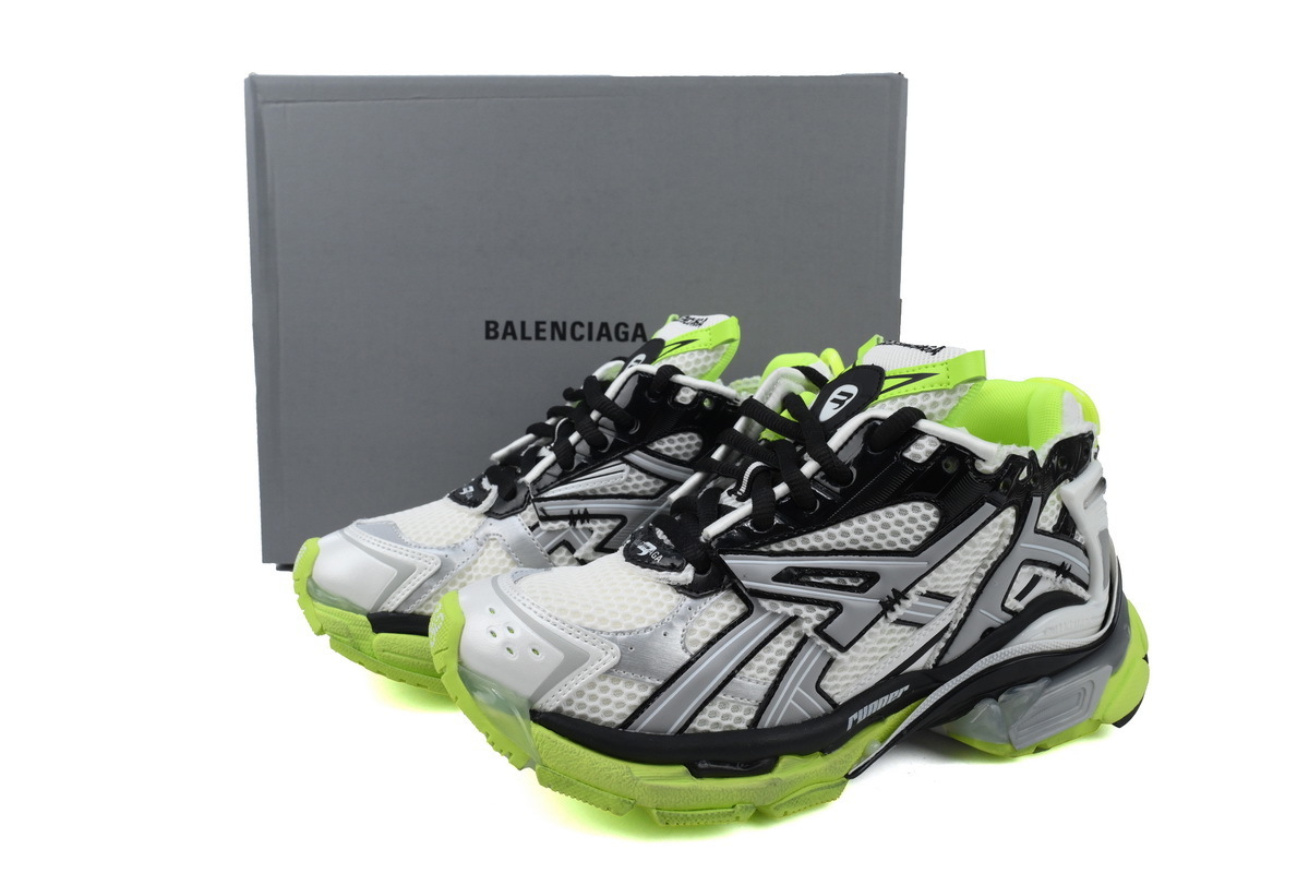 Balenciaga Runner Black White And Yellow 677402 W3RBP 1093