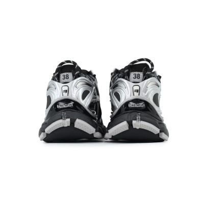 Balenciaga Runner Sneaker 'Black Silver' 02