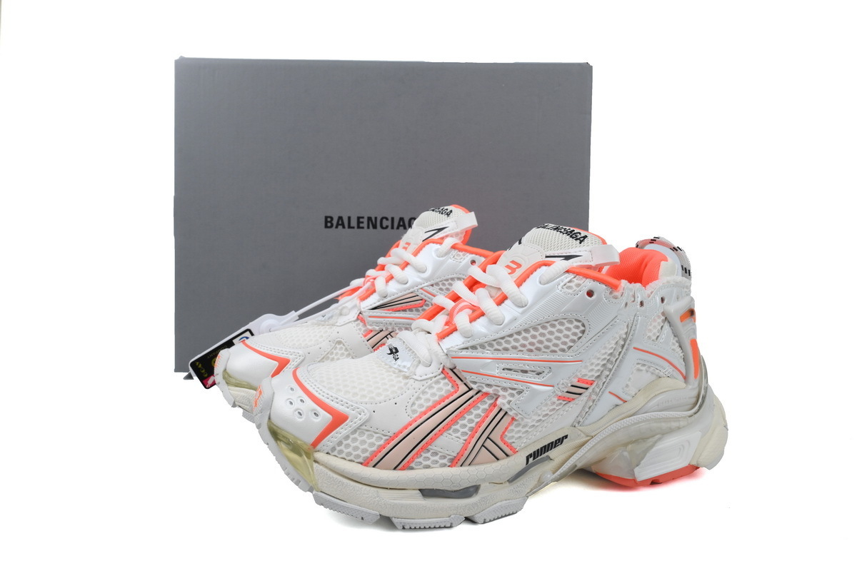 Balenciaga Runner Sneaker 'Eggshell Neon Orange' 677403 W3RBM 2013