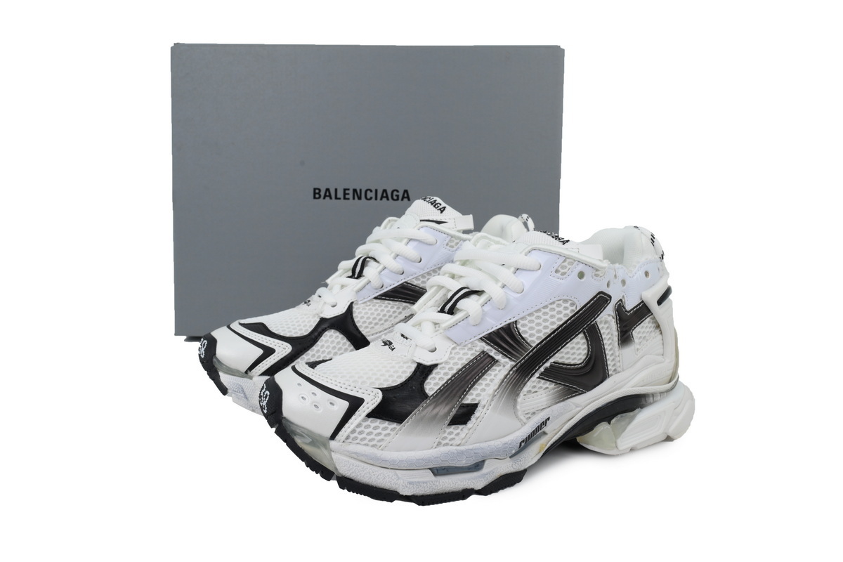 Balenciaga Runner Sneaker 'Gradient - White Black' 772774 WRUNG 9010