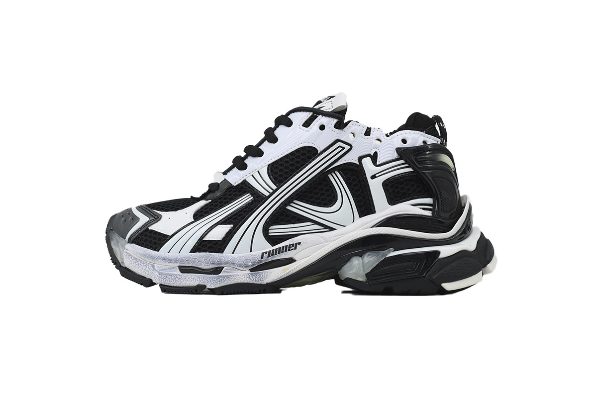 Balenciaga Runner Sneaker 'White Black' 772774 W3RMU 9010