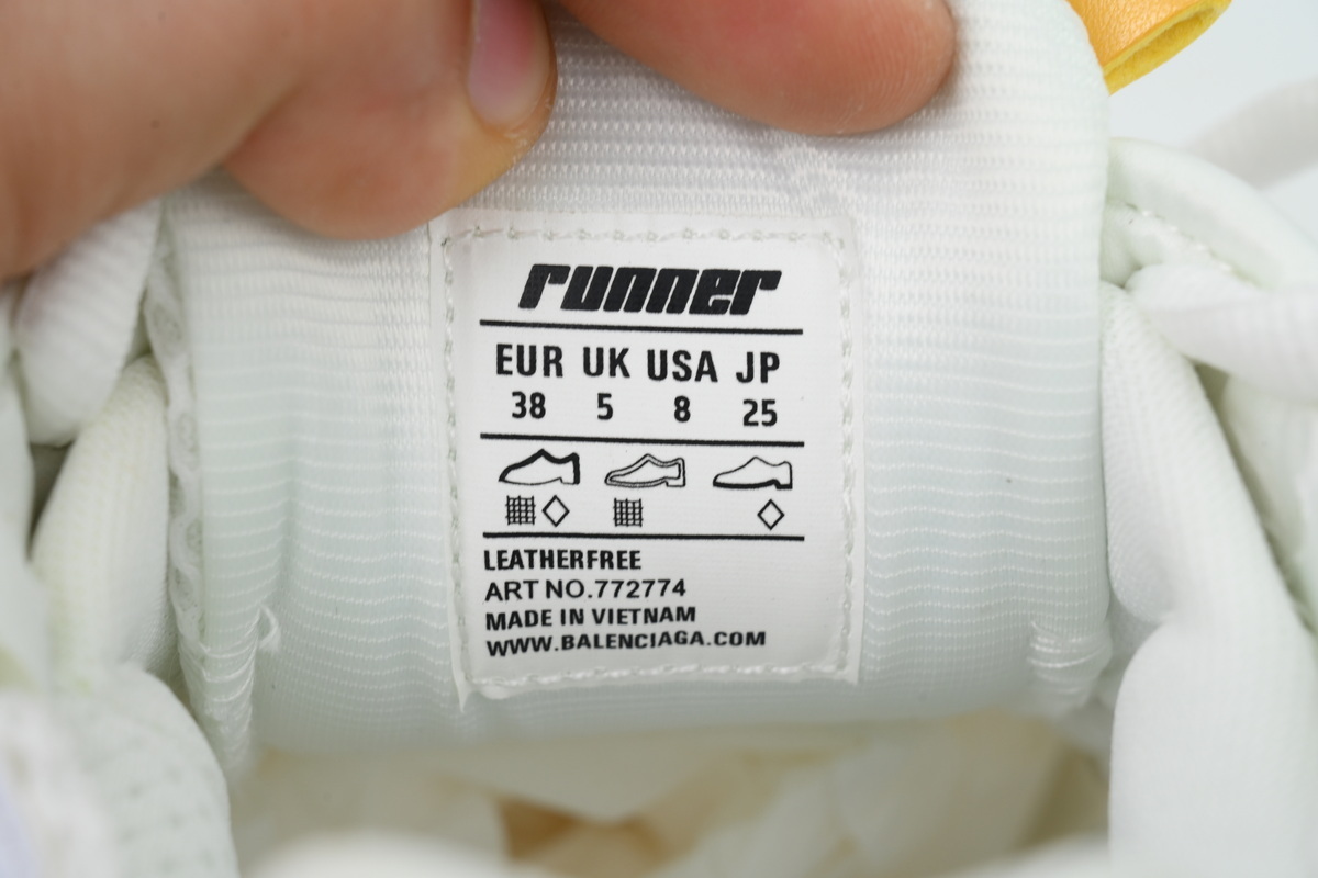Balenciaga Runner Sneaker 'White Blue Yellow'