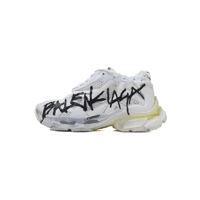 Balenciaga Runner White And Black Characters 677402 W3RBQ 9010 01